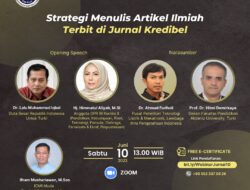 ICMI Muda Turki dan Kaltara Gelar Webinar  “Strategi Menulis Ilmiah Terbit di Jurnal Kredibel”